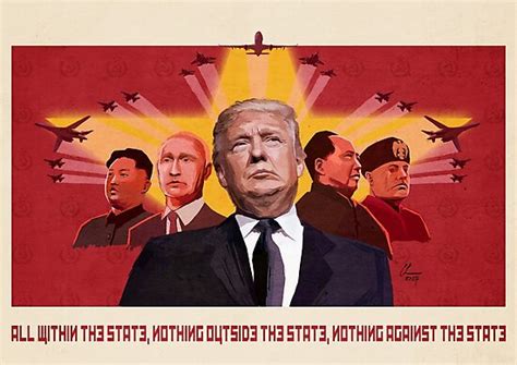 Trump Communist Propaganda Red Photographic Print By