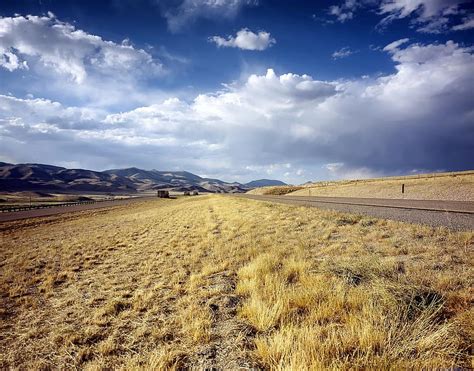 Idaho Landscape Scenic Rural Country Countryside Sky Clouds
