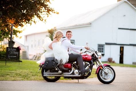 Trying to leave the wedding and finding our scooters covered in streamers tying them together thus if you have a photo list of all the shots you want — stick to it. 20 Cool Motorcycle Themed Wedding Ideas - Weddingomania
