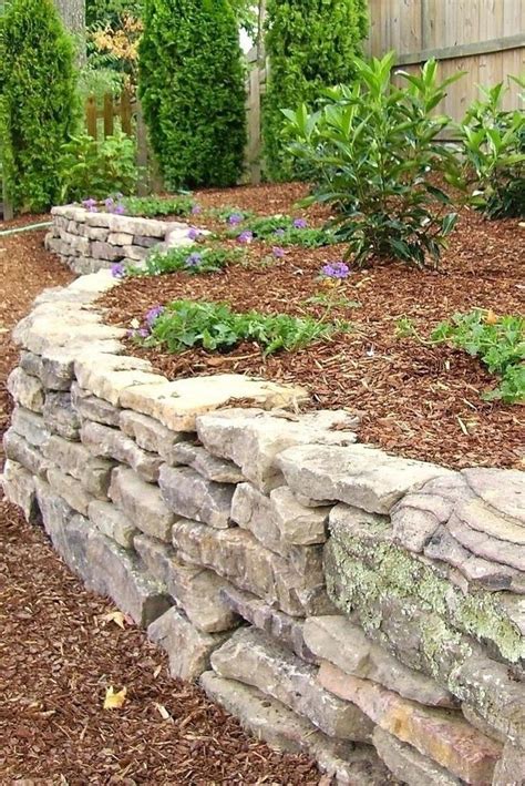 10 Stone Wall Garden Ideas Elegant And Also Stunning With Images