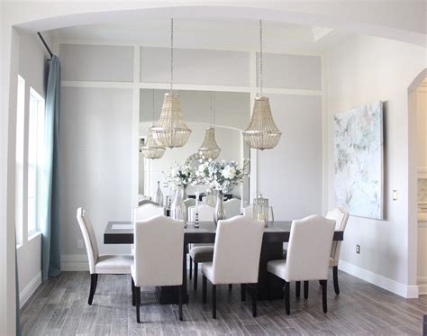 Dining Room Mirror Wall - Frills and Drills Dining Room Mirror Wall