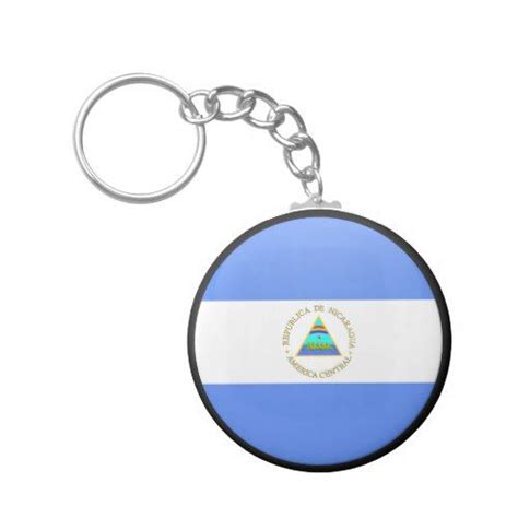 Nicaragua quality Flag Circle Keychain | Zazzle.com | Keychain, Custom keychain, Keychain set