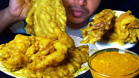 Asmr Eating Most Oily Mutton Fat Curry Very Hard Mutton Curry Extra