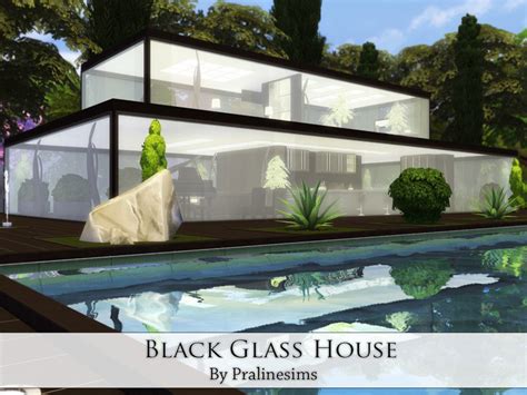 Black Glass House The Sims 4 Catalog