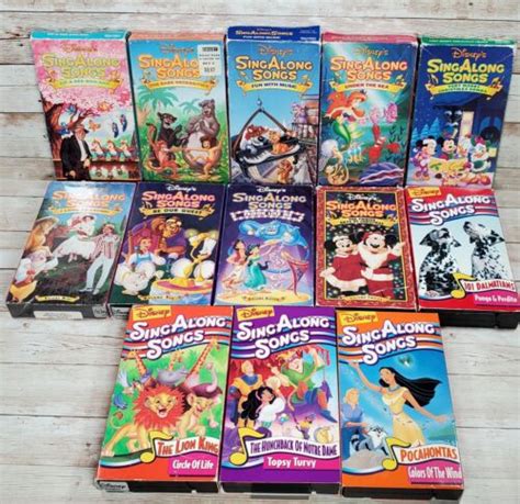 Lot Of New Sealed Disney Sing Along Songs Vhs Sing Along Songs The The Best Porn Website