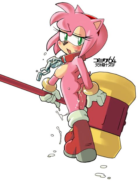 Rule 34 1girls Amy Rose Anthro Anus Ass Breasts Chained Collar Cum