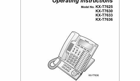 Panasonic KX-T7633 Telephone User Manual | Manualzz