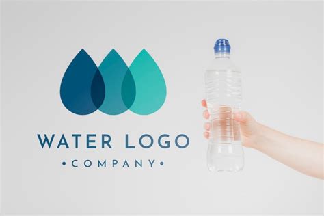 Free Psd Water Logo Mockup On Copyspace