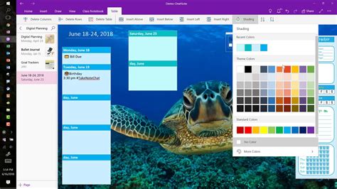Onenote is a great option for those. Freestyle Planning with OneNote - YouTube