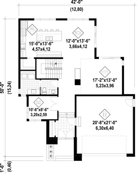 Modern Style House Plan 3 Beds 25 Baths 2370 Sqft Plan 25 4415