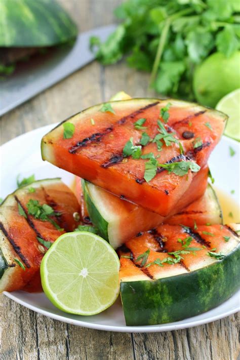 Cilantro Lime Grilled Watermelon Recipe Grilled Watermelon