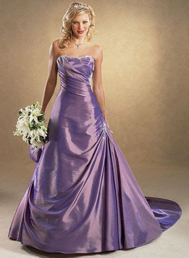 The Dream Wedding Inspirations Stylish Purple Wedding Dress