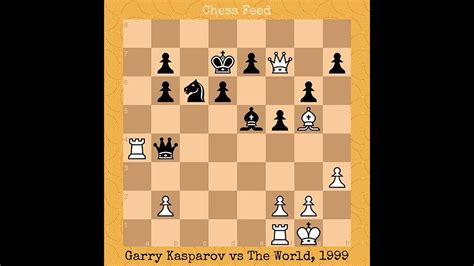 Garry Kasparov Vs The World 1999 Chess Chessgame Kasparov Youtube