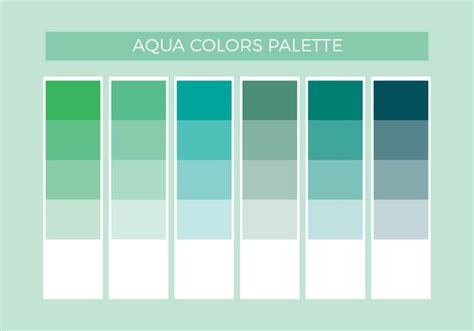 Aqua Colors Vector Palette Download Free Vector Art Stock Graphics