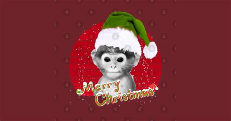 Cute Monkey Christmas Design For Christmas 2020 Christmas Monkey