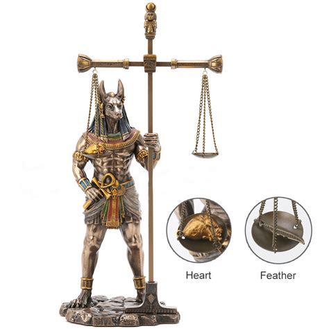 Anubis Holding Scale Statue