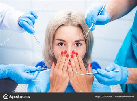 Scared Girl In Dentistry Stock Photo By ©gekaskr 271210128