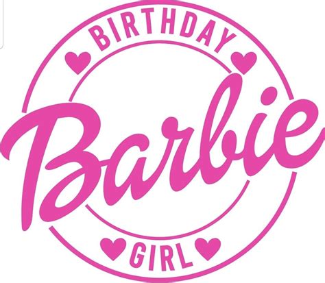 Barbie Party Svg Barbie Vector Barbie Logo Barbie Birthday Barbie Print Svg Barbie Print