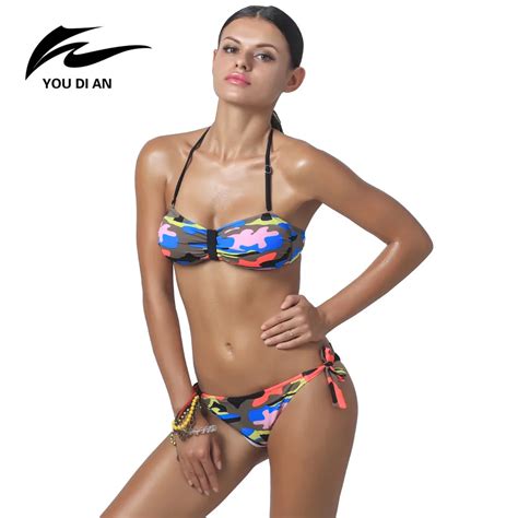 Brazilian Bikinis Swimwear Sexy Bandage Bikini Sets Women Push Up Bikini Swimsuit Low Waist