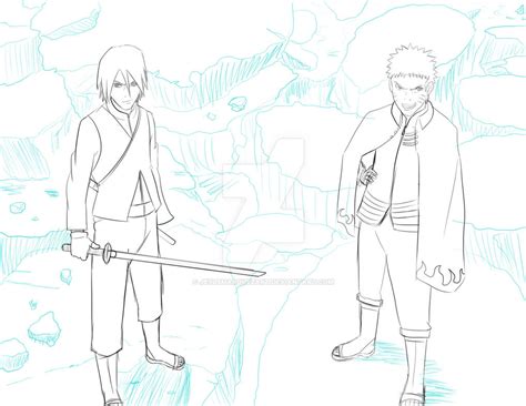 Naruto And Sasuke Rough Sketch By Jesusmarquezart On Deviantart