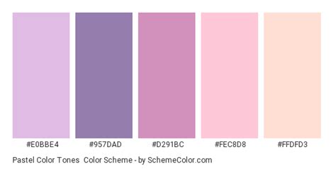 Pastel Color Code Table