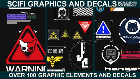 Sci Fi Graphics And Decals Vol3 Flippednormals