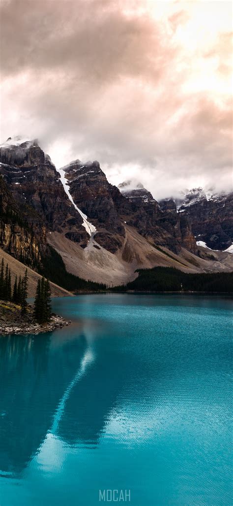 Moraine Lake Mountain Lake Body Of Water Natural Landscape Samsung