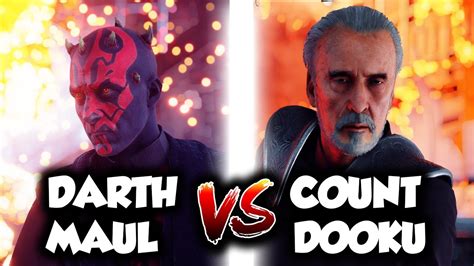 STAR WARS BATTLEFRONT 2! DARTH MAUL VS COUNT DOOKU - YouTube