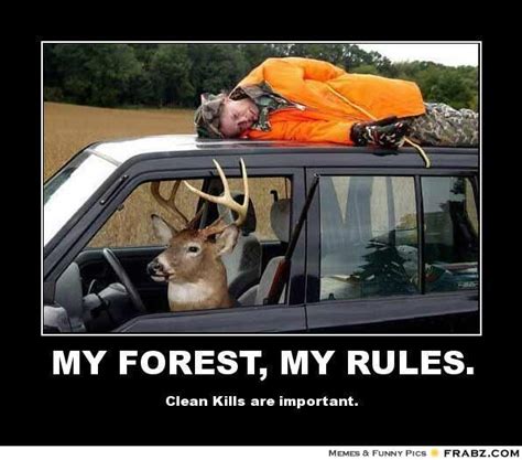 My Forest My Rules Funny Deer Deer Hunting Humor Hunting Humor