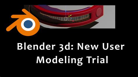 Blender 3d New User Modeling Trial Free Course