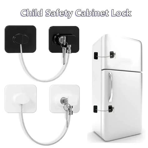 1PCS Baby Safety Refrigerator Lock With Keys Or Coded Lock Infant