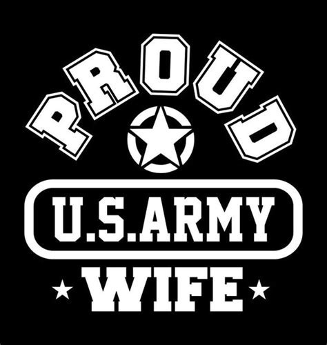 Proud Us Army Wife Decal North 49 Decals