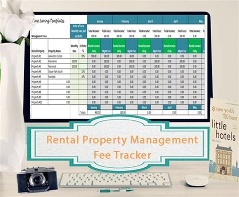 Rental Property Management Fee Tracker Etsy Rental Property