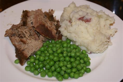 Serve this meal over mashed potatoes with juices from the slow cooker for the ultimate comfort food! Slow Cooker Pork Roast and Mashed Red Potatoes - $5 ...