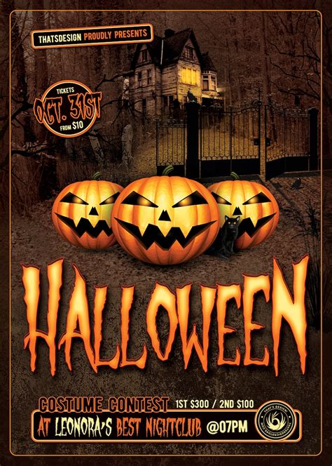Halloween Flyer Template V1 Party Flyers For Photoshop