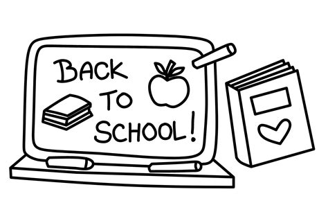 Back To School Coloring Sheet Free Printable Coloring Pages