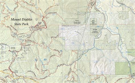 Mt Diablo State Park Map