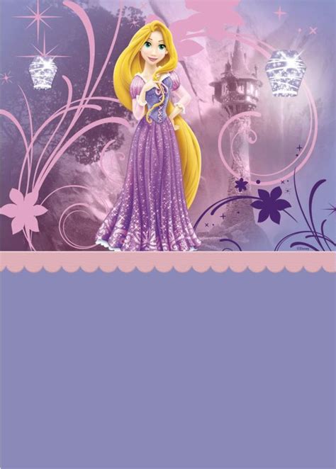 Convite Festa Rapunzel Para Imprimir Montando Minha Festa Disney