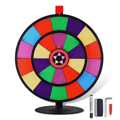 Winspin Prize Wheel Double Wheels 24 Tabletop Round Base The Display