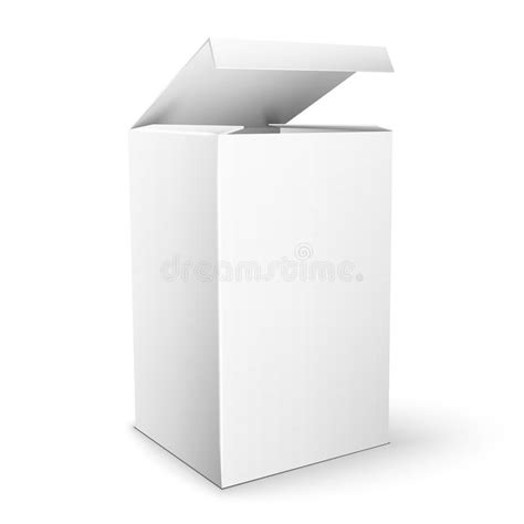 A standing software box mockup generator. White Product Package Box Mock Up Template Stock Vector ...