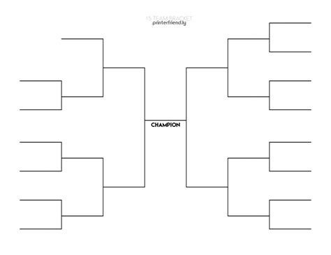 10 64 Team Bracket Template Template Guru