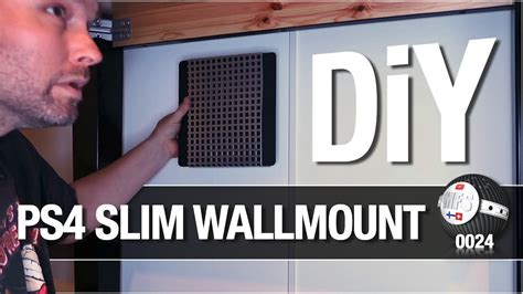 Diy Ps4 Slim Wall Mount Youtube