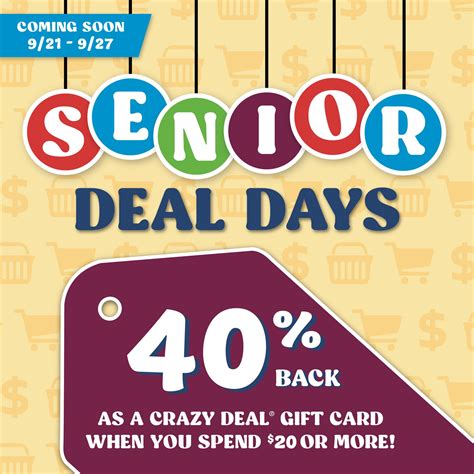 Mark your calendars...🗓 Senior Deal... - Ocean State Job Lot