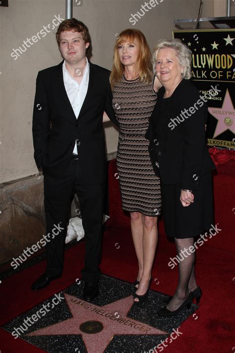 Marg Helgenberger Son Mother Editorial Stock Photo Stock Image