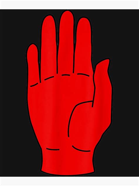Red Hand Of Ulster Northern Ireland Essential Poster By