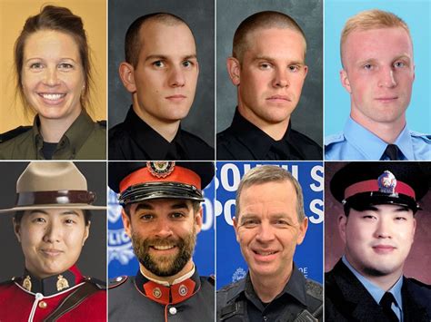 Eight Canadian Police Officers Recently Killed In The Line Of Duty