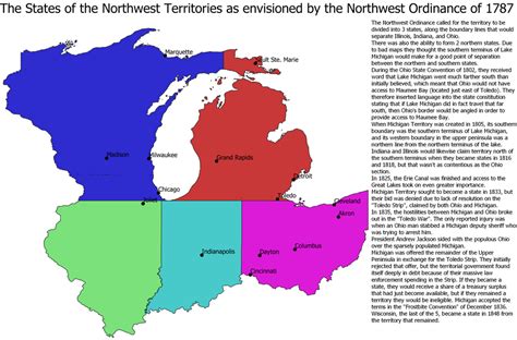 The States Of The Northwest Territory As Envisioned By The Ordinance Of