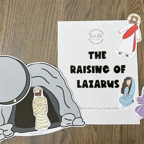 The Raising Of Lazarus Activity Pack Lazarus Bible Story Etsy