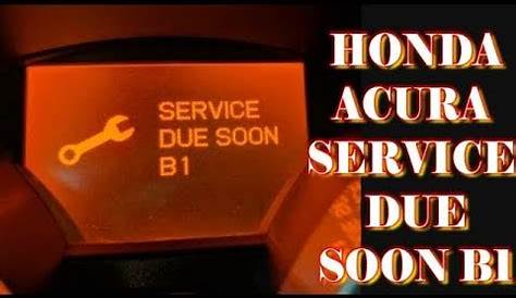 service due soon a honda civic