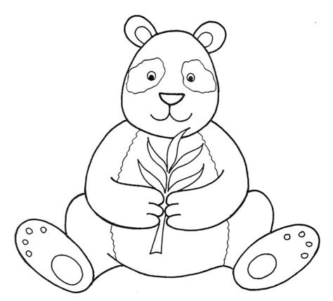 OSOS PANDA DIBUJOS PARA COLOREAR